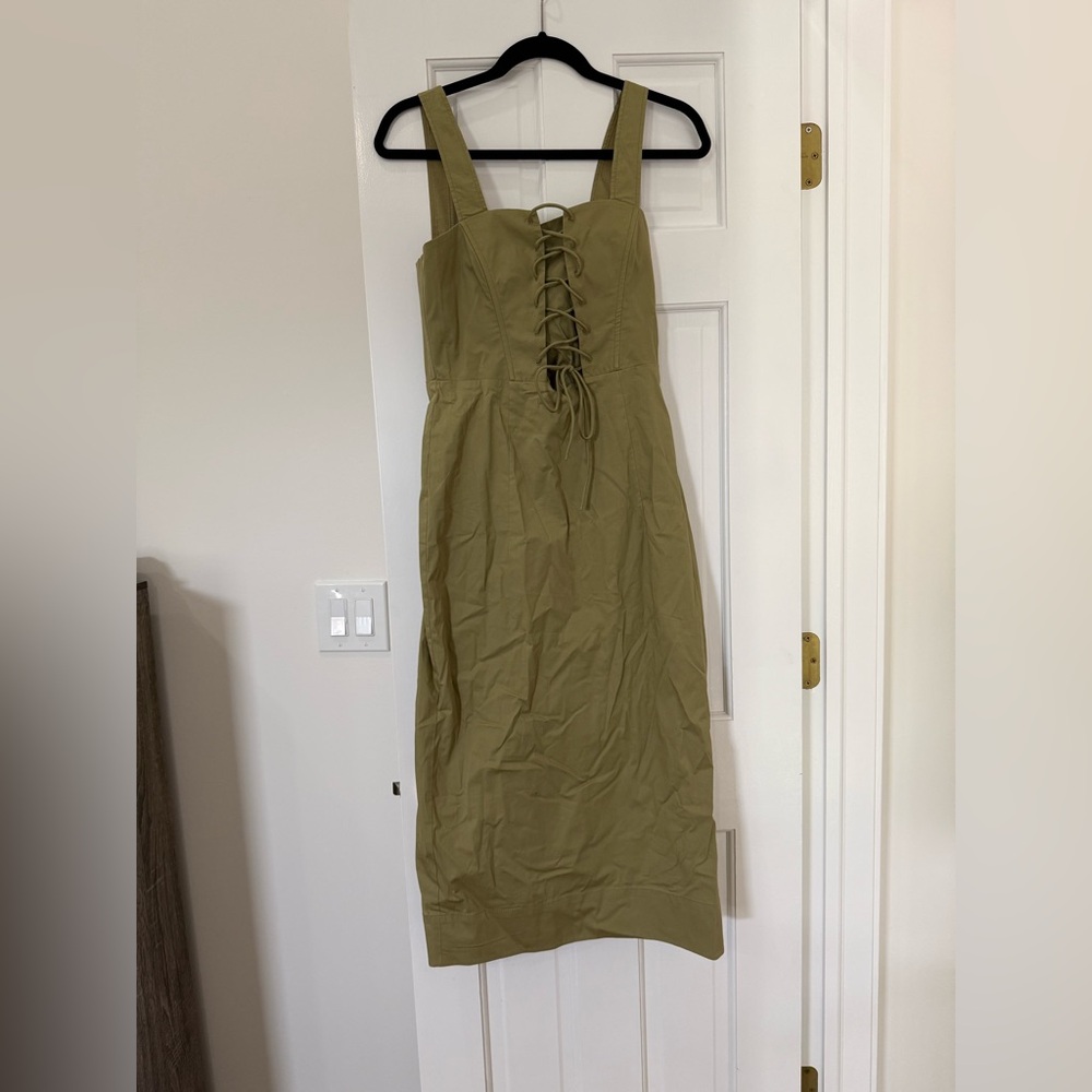 STAUD Sutton Midi Dress